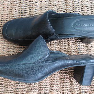 Naturalizer Leather mules Black 9N - 2 1/2"heel